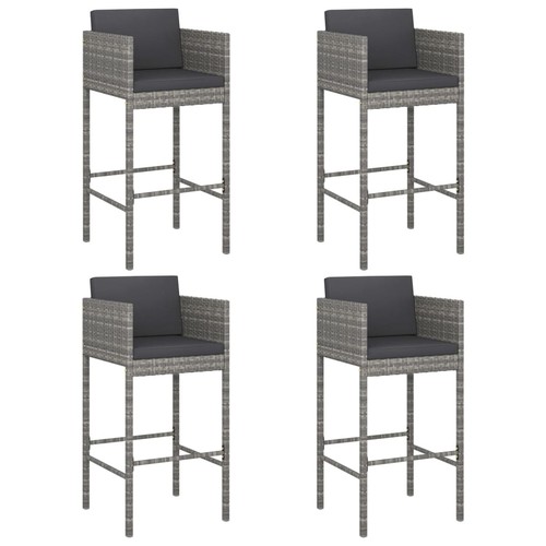 Bar stools with cushions - 4x,