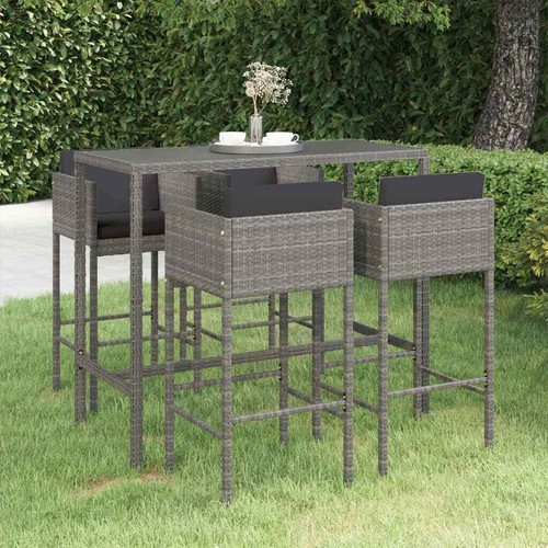 Garden bar set with cushions - bar,