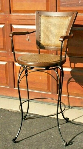 Frontgate barstool iron wicker - barstool,