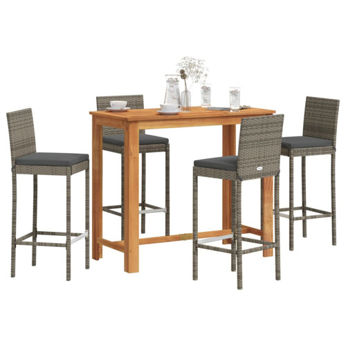 Garden bar set 120cm grey - garden,