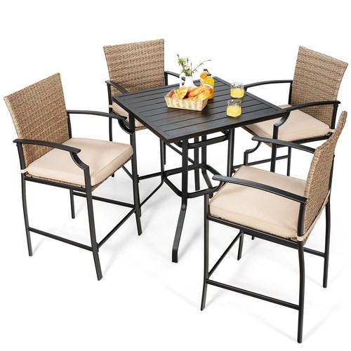 Pack patio rattan bar stools - rattan,