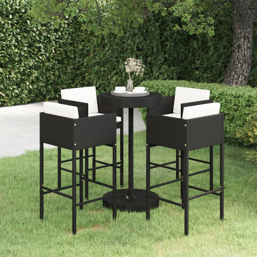 Bar set 5pc black - bar, pe