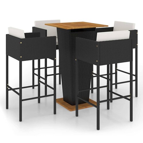 Garden bar set with cushions - with,