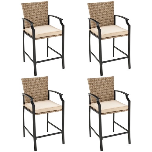 Pack patio rattan bar stools - rattan,