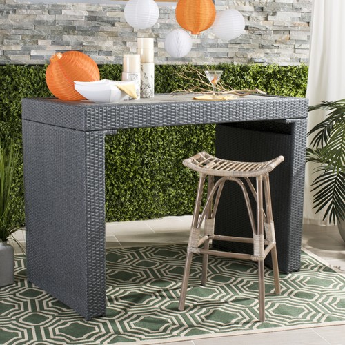 Safavieh leda rattan bar stool - bar,